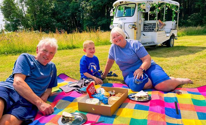 We might even make sure the picnic blanket matches your outfits!